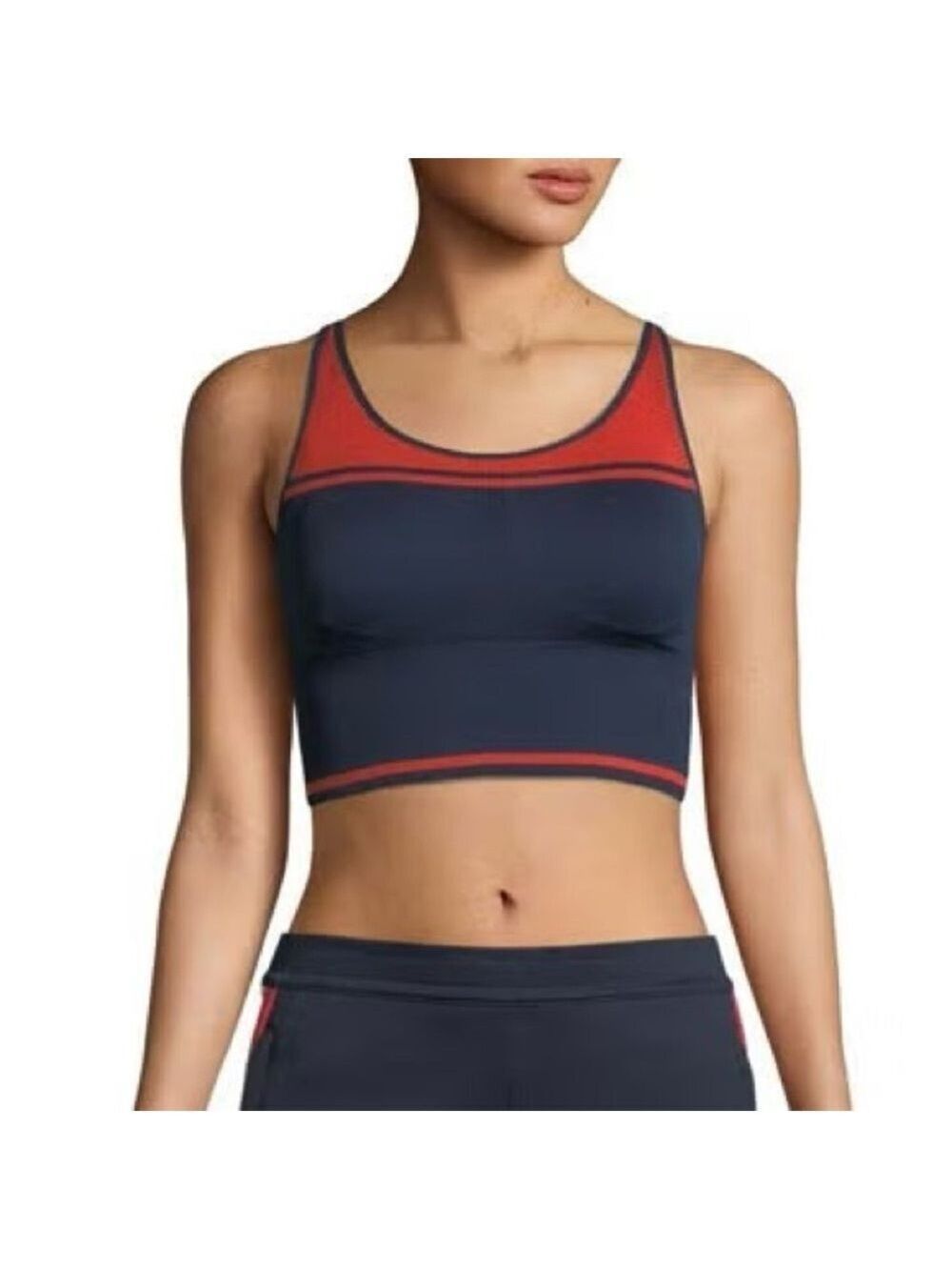 Tory Burch Tory Sport Colorblock Sports Bra
Navy / Red
XS